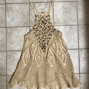 Free People Crochet tank top, Size small